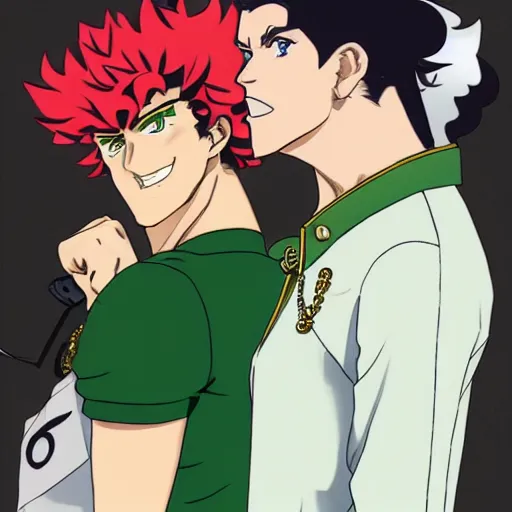 Powerful. Large. Deep., TV anime-style Jotaro Kujo and Kakyoin Noriaki