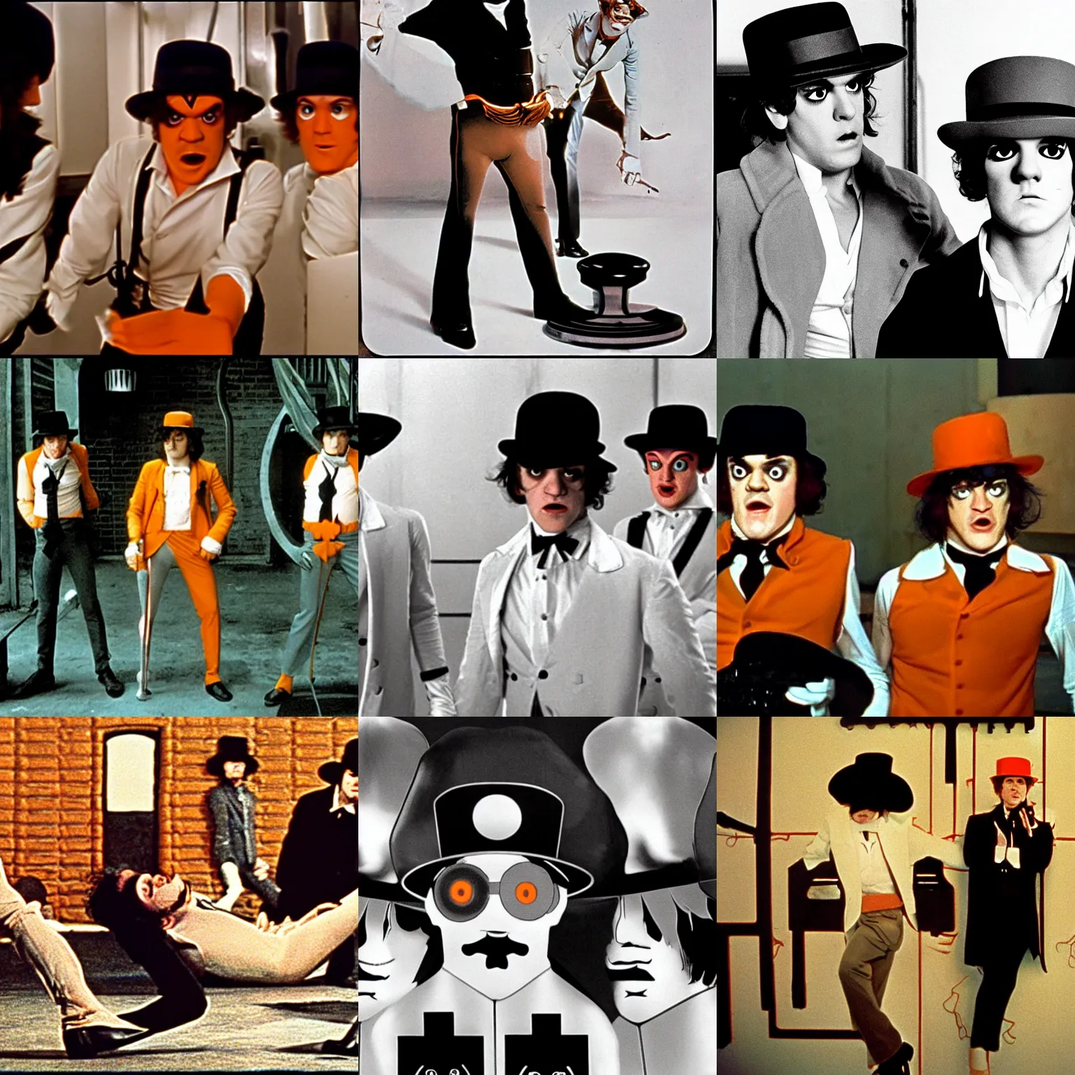 Prompt: a clockwork orange