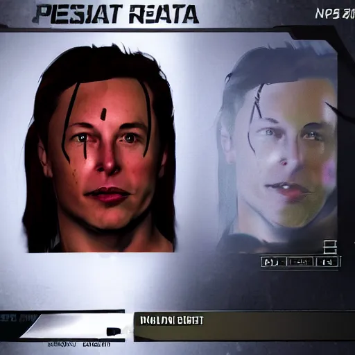 Image similar to portrait of elon musk in tomb raider ( 1 9 9 7 ), in game graphic, ps 5 gameplay, screenshot, high quality