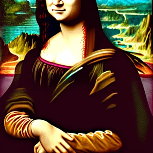 Prompt: A portrait of Daniel Radclif in the style of The Mona Lisa