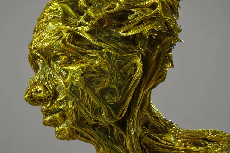 Image similar to Painful pleasures by Lynda Benglis, octane render, 4k, 8k, sharp, very very beautiful, stunning, twisted, vanishing, transparent