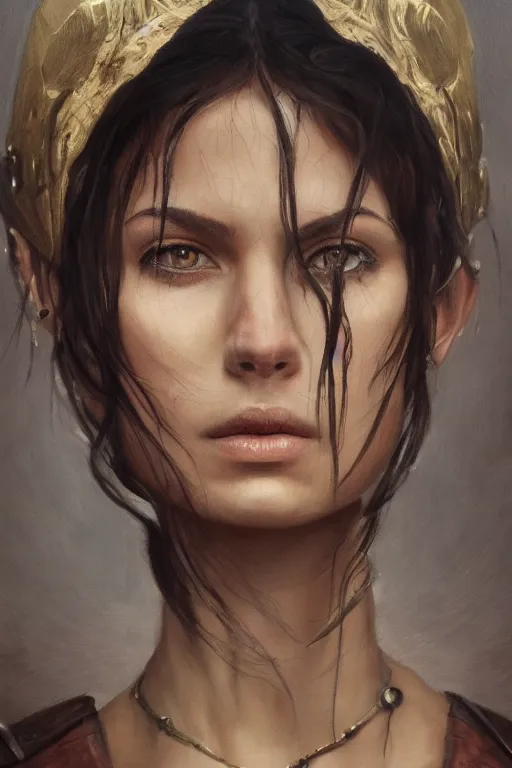 Prompt: oil portrait of erlic, epic, cinematic, elegant, highly detailed, featured on artstation