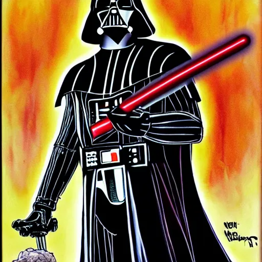 Image similar to darth vader by neil gaiman