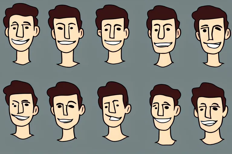 Image similar to Drawn guy, in full growth, in different styles, with different backgrounds