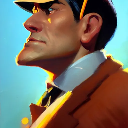 Prompt: greg manchess portrait painting of half man half casino game automat as overwatch character, medium shot, asymmetrical, profile picture, organic painting, sunny day, matte painting, bold shapes, hard edges, street art, trending on artstation, by huang guangjian and gil elvgren and sachin teng