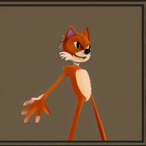 Image similar to a original sonic character based off of a brown pitbull, renaissance painting, digital art, furry, elegant, brown fur, pitbull, bulky, sonic oc, sonic forces style