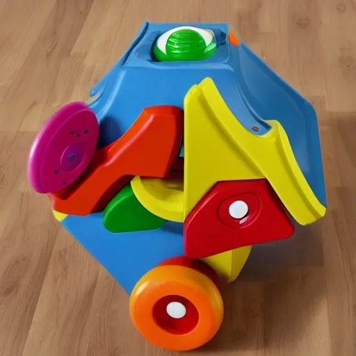 Prompt: Photo of a Carl Brutananadilewski Fisher Price learning toy for children