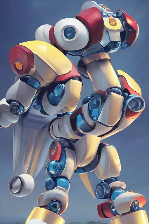 Image similar to metabots medabots medarotto medarot robot minimalist comics, behance hd by jesper ejsing, by rhads, makoto shinkai and lois van baarle, ilya kuvshinov, rossdraws global illumination ray tracing hdr radiating a glowing aura