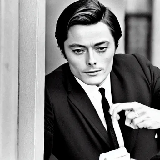 Image similar to alain delon in 1 9 6 3