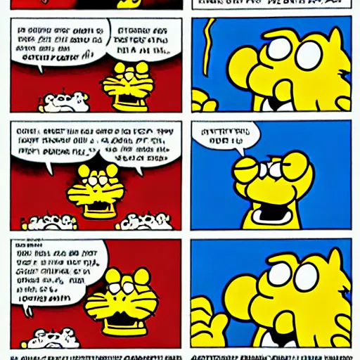 Image similar to garfield comic strip by jim davis