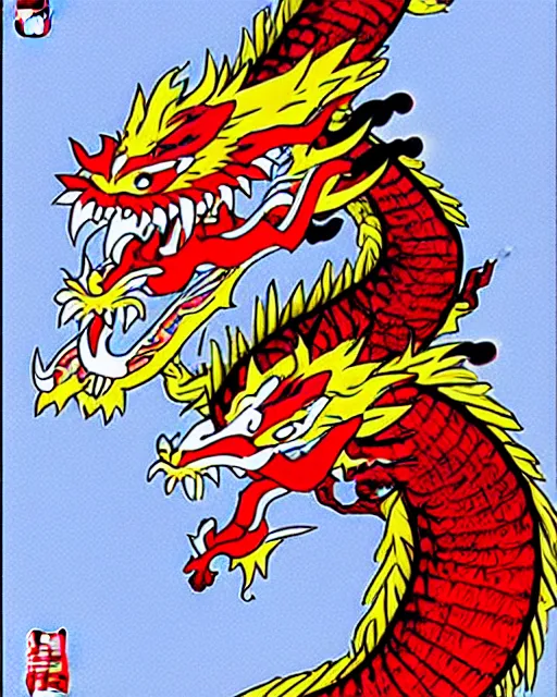 Image similar to chinese dragon by toriyama akira