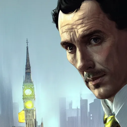 Prompt: [Sherlock Holmes as GTA character, closeup, intricate, elegant, graphic detail, digital painting, trending on artstation, concept art, tonalism, sharp focus, illustration, art by Miguel Vasquez and Greg Rutkowski and Alphonse Mucha]