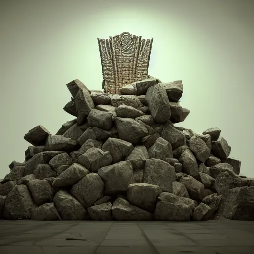 Image similar to a throne made of stacks of dollar, octane render, highly detailed, unreal engine 5, 4 k