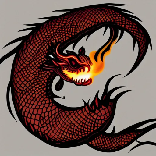 Prompt: latte art of cheeky asian dragon breathing fire, award winning, white background, deviantart, intricate, highly detailed, digital painting, artstation, concept art, smooth, sharp focus, illustration,