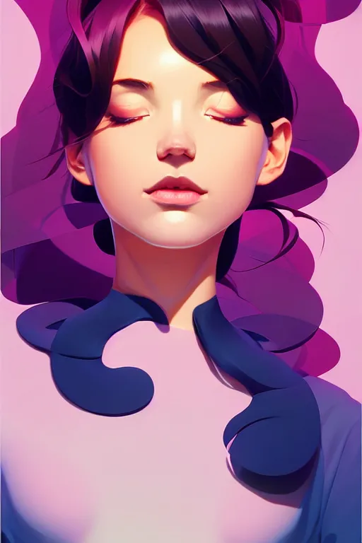 Image similar to smooth cow, centered median photoshop filter cutout vector behance hd by artgerm, jesper ejsing, by rhads, makoto shinkai and lois van baarle, ilya kuvshinov, rossdraws, illustration, art by ilya kuvshinov and gustav klimt