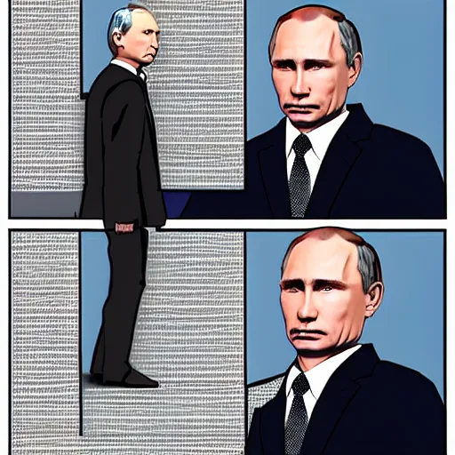 Image similar to Putin in GTA art style