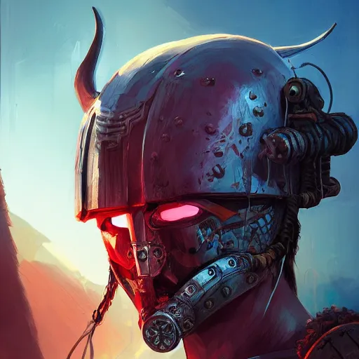 Image similar to cyberpunk viking helmet mask warrior goddess robot ninja fantasy, art gta 5 cover, official fanart behance hd artstation by jesper ejsing, by rhads, makoto shinkai and lois van baarle, ilya kuvshinov, ossdraws