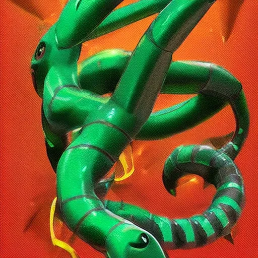 Image similar to rayquaza, artstation