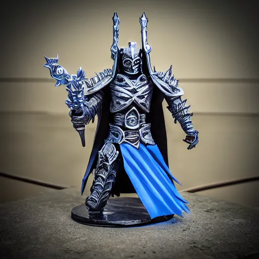 Image similar to the lich king meets pingu, claymotion