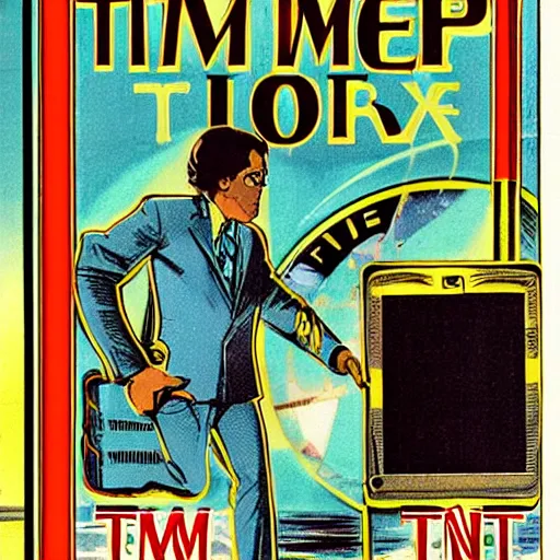 Prompt: time travel handbook from the 1 9 7 0 s