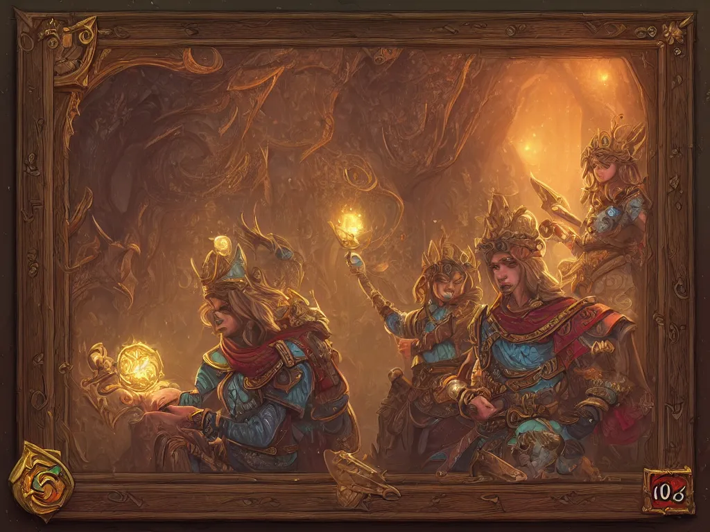 Image similar to book decorative border frame, d & d, fantasy, intricate, elegant, highly detailed, digital painting, artstation, illustration, hearthstone