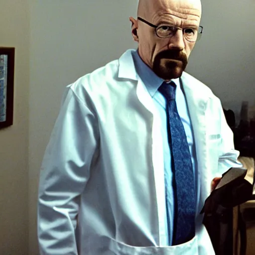 Image similar to walter white in house, m. d