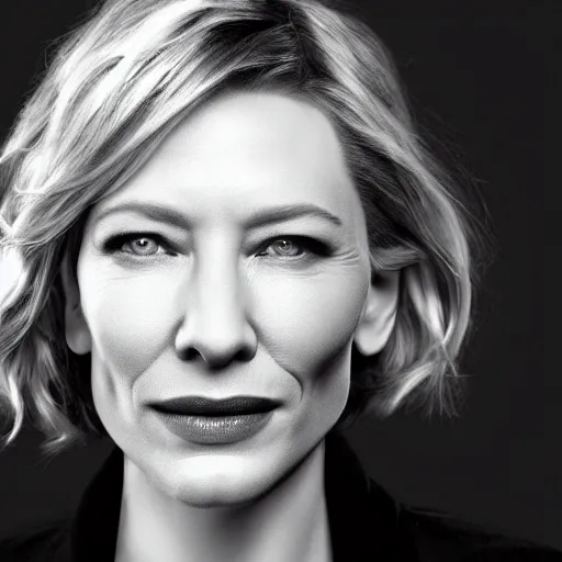 Prompt: xray photo of cate blanchett, clear shapes, 8k, realistic shading, ultra realistic