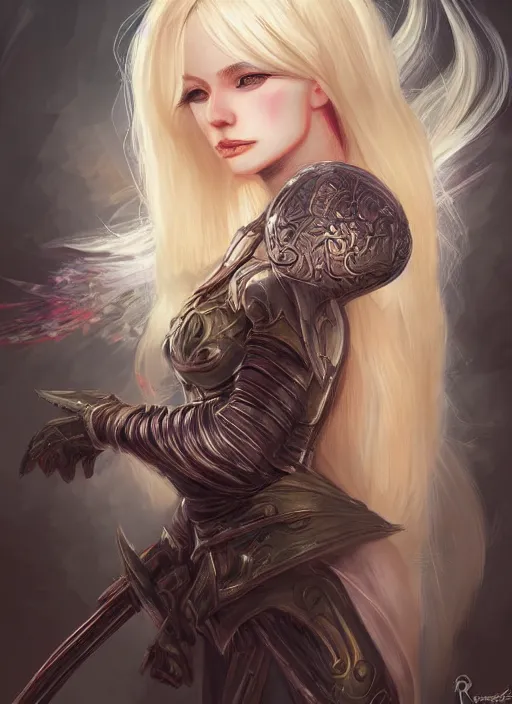 Image similar to blonde combat fairy venizian era, dark fantasy, extremely detailed, sharp focus, portrait, smooth, digital illustration, by rossdraws, frank franzzeta