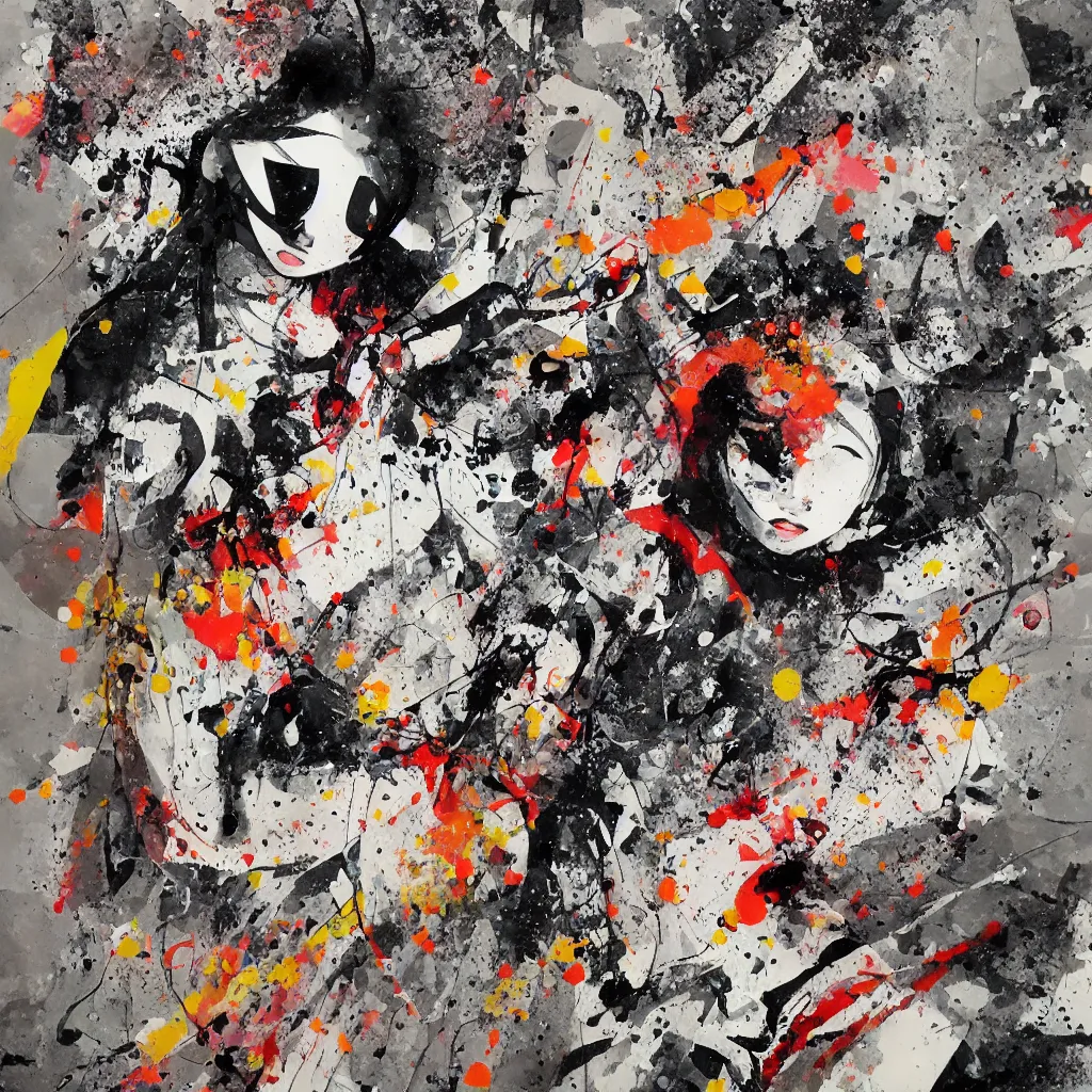Image similar to girl figure, abstract, jet set radio artwork, ryuta ueda artwork, cryptic, rips, spots, asymmetry, stipple, lines, splotch, color tearing, pitch bending, stripes, dark, ominous, eerie, hearts, minimal, points, technical, old painting, natsumi mukai artwrok, folds