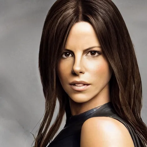 Image similar to Kate Beckinsale as Alita