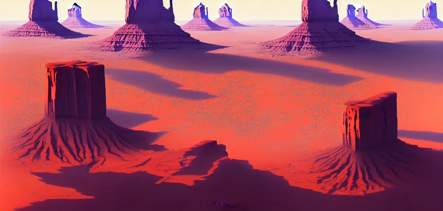 Image similar to texas monument valley, cinematic view, detailed, high detail, trending on artstation, art greg rutkowski