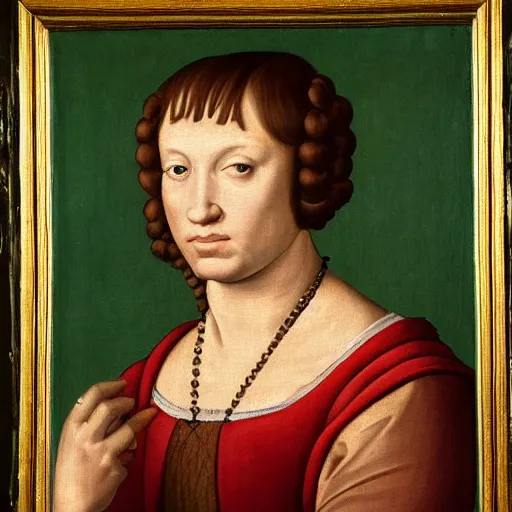 Prompt: a renaissance style portrait painting of licantropo