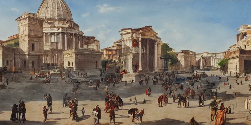 Prompt: painting of Oriental Rome