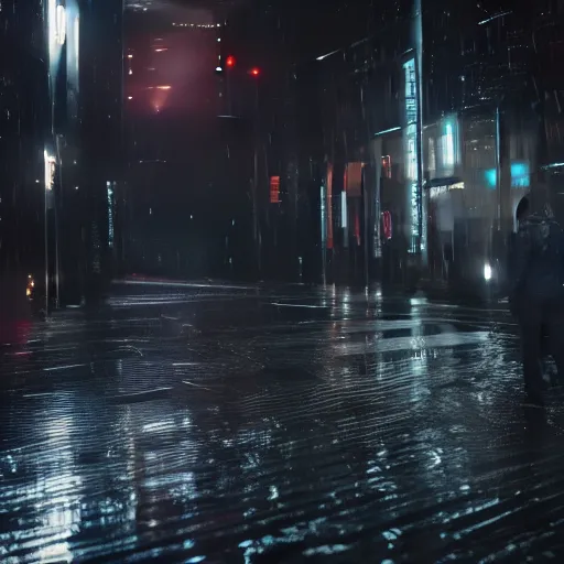 Image similar to Unseen scenes from Bladerunner, concept art, ultra realism, photo realistic, cgsociety, octane render, artstationHD, artstationHQ, unreal engine, 4k, 8k