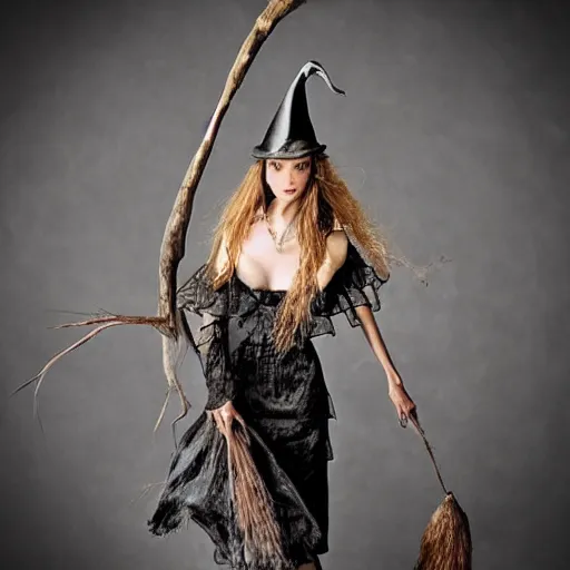 Prompt: “a perfect representation of a model witch”