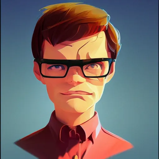 Image similar to face icon stylized minimalist dexter's laboratory, loftis, cory behance hd by jesper ejsing, by rhads, makoto shinkai and lois van baarle, ilya kuvshinov, rossdraws global illumination