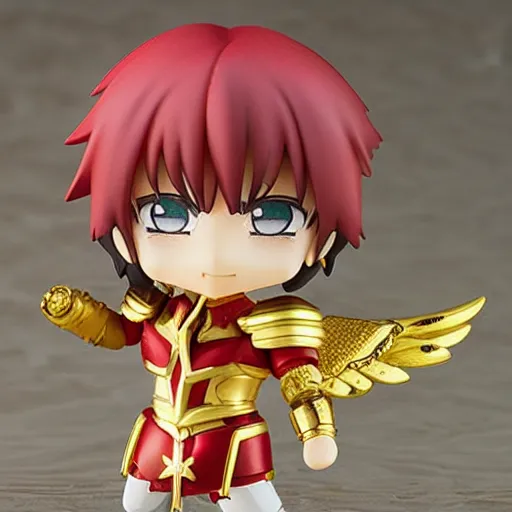 Image similar to miniature nendoroid of pegasus seiya