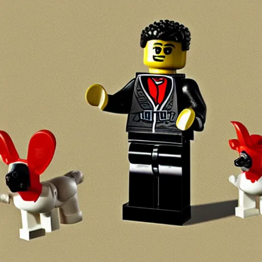 Image similar to a picture of a pastor preaching to his congregation, in the style of LEGO, standing behind a puplit highly detailed