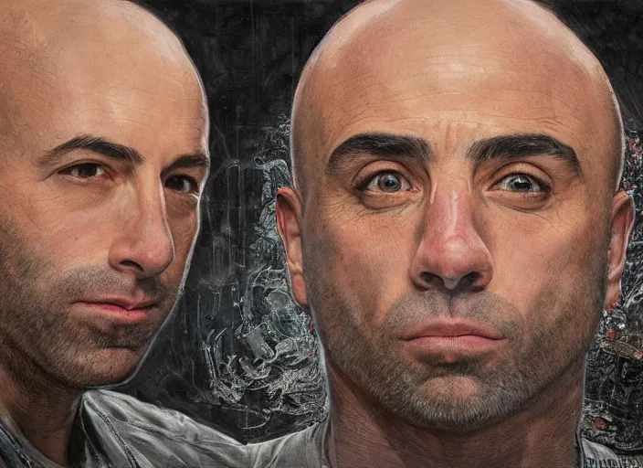 Image similar to a highly detailed beautiful portrait of joe rogan, james gurney, james jean