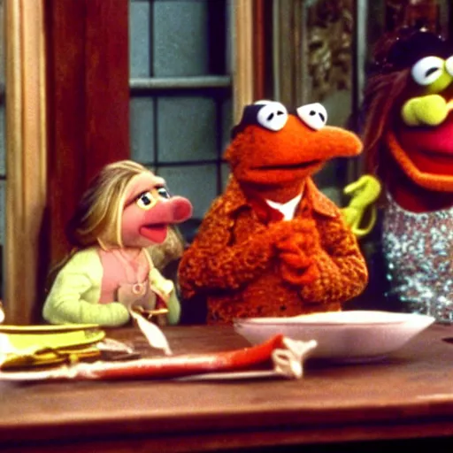 Image similar to film still of the muppets on Friends (1997)