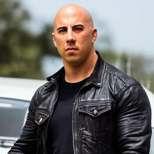 Image similar to high quality photo of dominic toretto