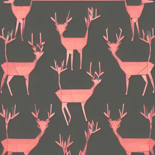 Image similar to geometric polygon deer illustration,