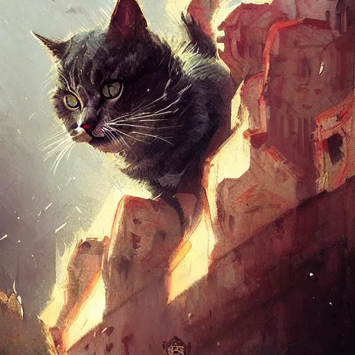 Prompt: god of cats by greg rutkowski