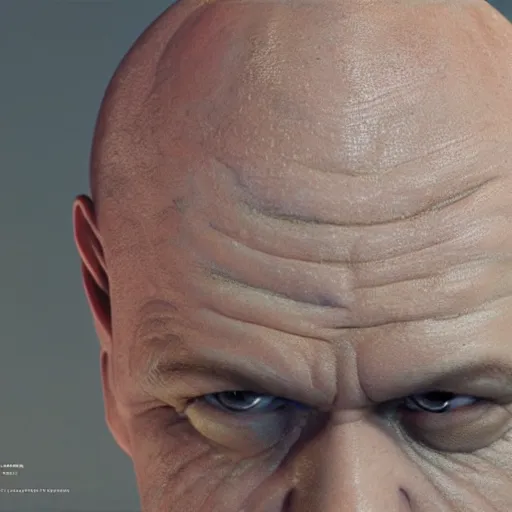 Image similar to hyperrealistic mixed media image of Matt Damon bald head disguised as !!foreskin!!, stunning 3d render inspired art by István Sándorfi and Greg Rutkowski, perfect facial symmetry, realistic, highly detailed attributes and atmosphere, dim volumetric cinematic lighting, 8k octane extremely hyper-detailed render, post-processing, masterpiece,