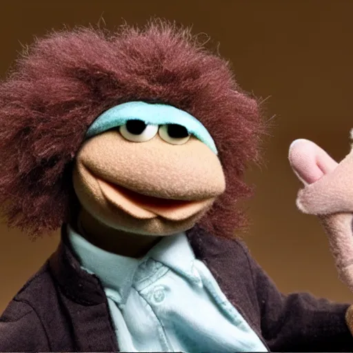 Image similar to joe bidan as a muppet