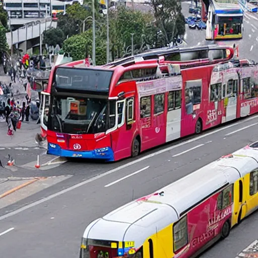 Prompt: transmilenio