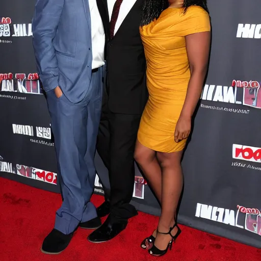 Prompt: kyla pratt hugs robert downey jr. first