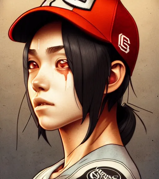 Prompt: symmetry ( badass clementine from the walking dead wearing her iconic baseball ( letter d ) hat ) ultra detailed, intricate, anime, dynamic lighting, digital art, digital painting, art station, wlop, sharp focus, illustration, art by artgerm and greg rutkowski and alphonse mucha