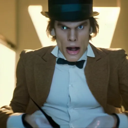 Image similar to Live Action Still of Jerma in A Clockwork Orange, real life, hyperrealistic, ultra realistic, realistic, highly detailed, epic, HD quality, 8k resolution, body and headshot, film still