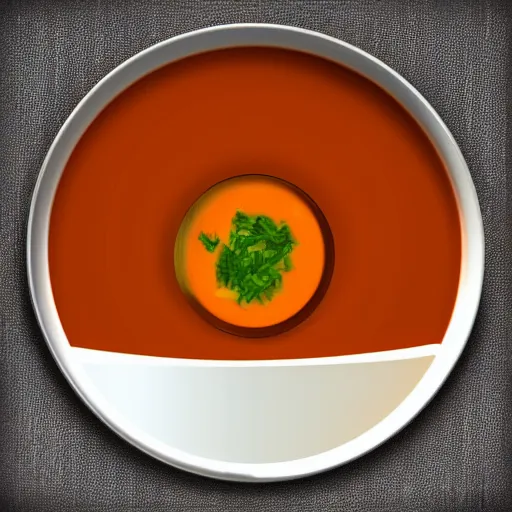 Image similar to A bowl of soup that is a portal to another dimension as digital art